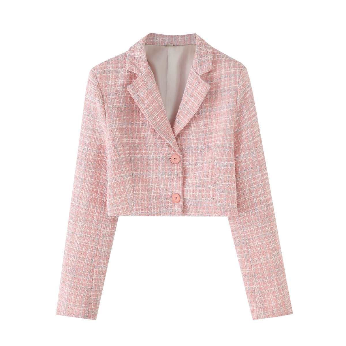 The Rose Blush Blazer in pink