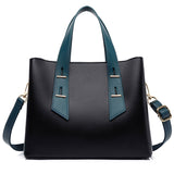 The Contrast Handle Tote in Black